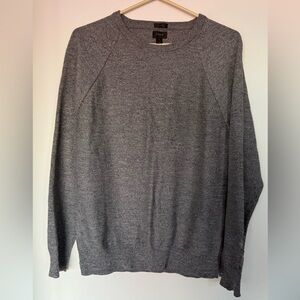 J. Crew Charcoal Crewneck Sweater 100% Cotton Unisex